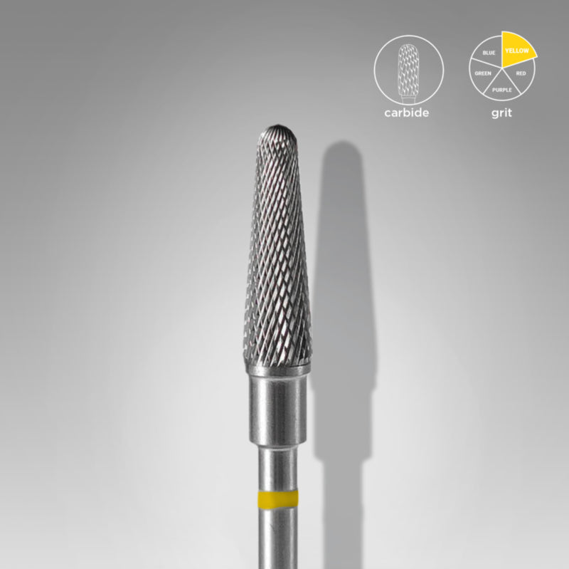 Staleks Carbide Nail Drill Bit Frustum Yellow 4.0mm (FT70Y040/13)