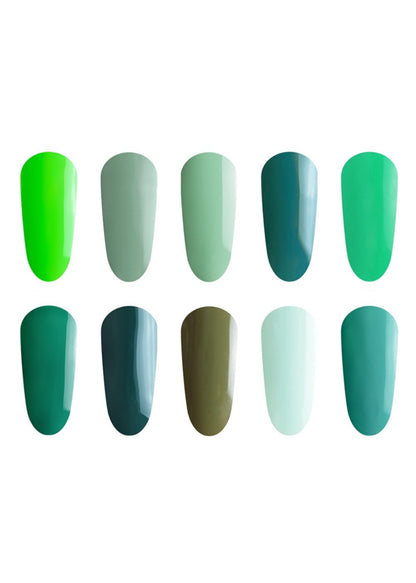 The GelBottle MINI Green Lush Collection