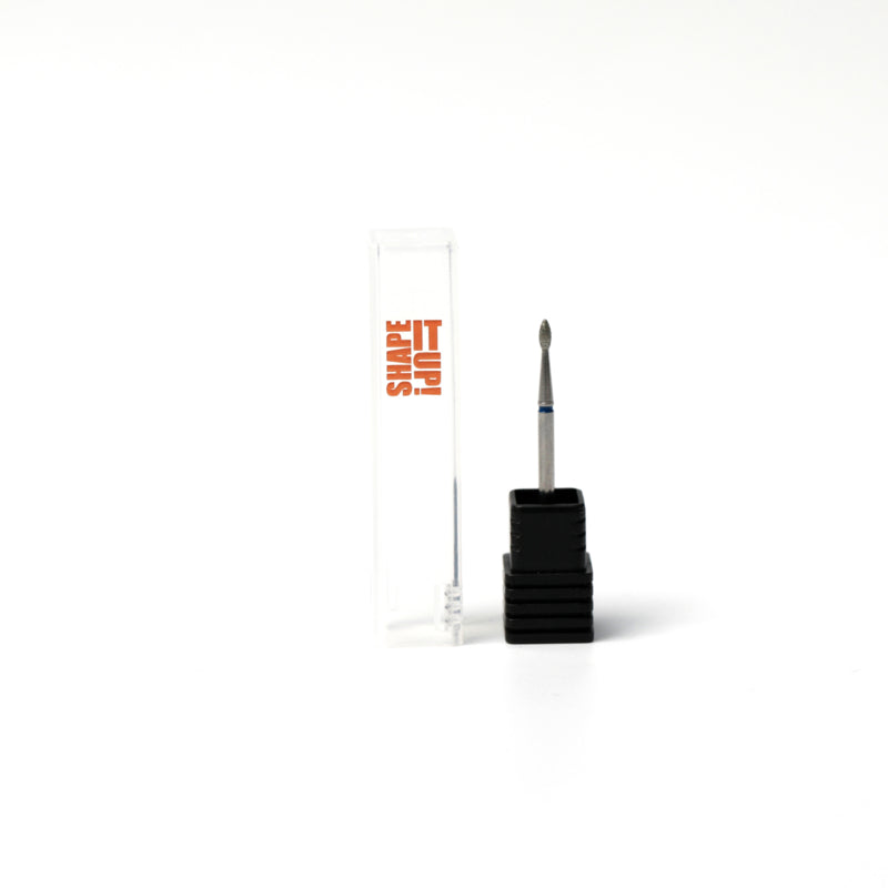 Shape It Up Diamond Frees Bit Sharp Mini Flame 1.8mm Blue (Manicure Pedicure)
