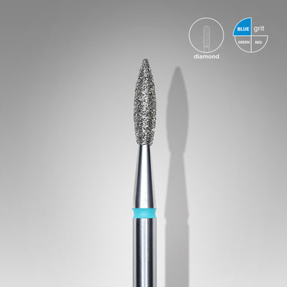Staleks Diamond Bit Flame Sharp Blue 2.1mm (Manicure Pedicure) (FA11B021/8K)