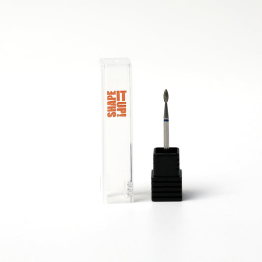 Shape It Up Diamond Frees Bit Long Sharp Mini Flame 2.1 mm Blue (Manicure Pedicure)