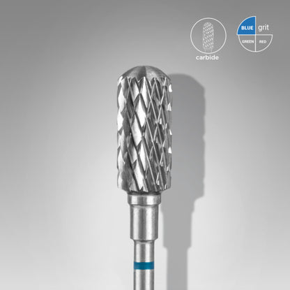 Staleks Carbide Nail Drill Bit Rounded Safe Cylinder Blue 6.0mm (FT31B060/14)