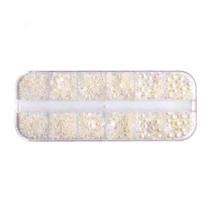 Colortone Flatback Pearls Off White