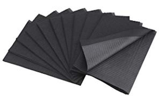 Shape It Up Premium Table Towels Black 125 pieces