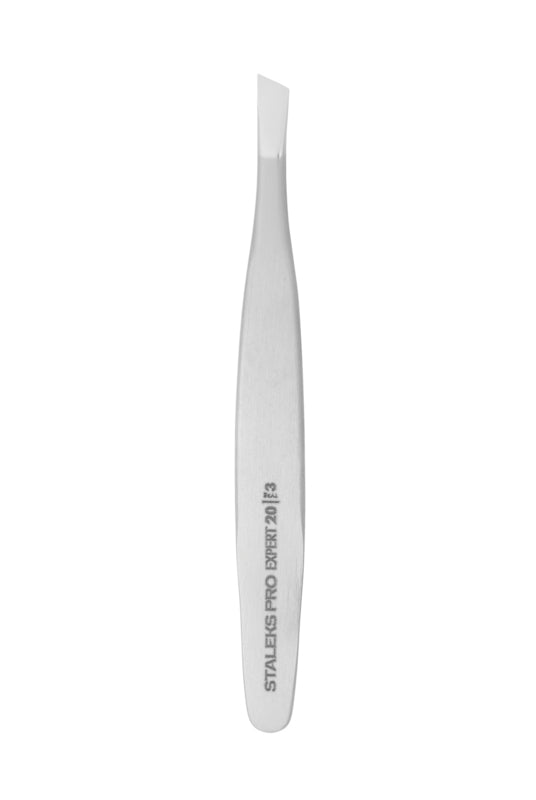 Staleks Pro Eyebrow Tweezers Expert 20 Type 3 Wide Slanted Edges (TE-20/3)