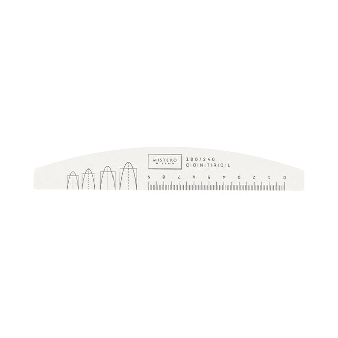 Mistero Milano Half Moon Nail File Control 180/240 (8110) 25 pieces
