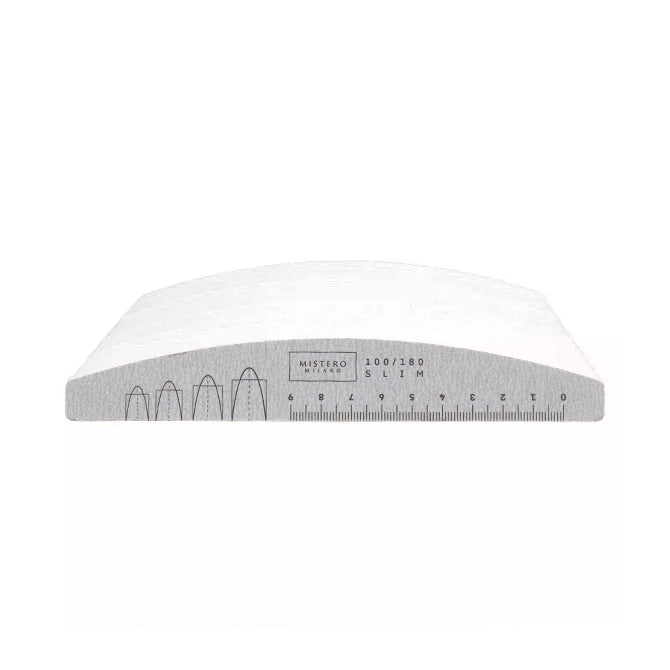 Mistero Milano Half Moon File Control Extra Fine 100/180 (8041) 50 pieces