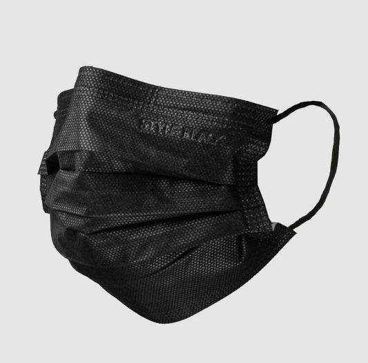 Face Mask 3-Ply Black 50 Pack (type IIR)