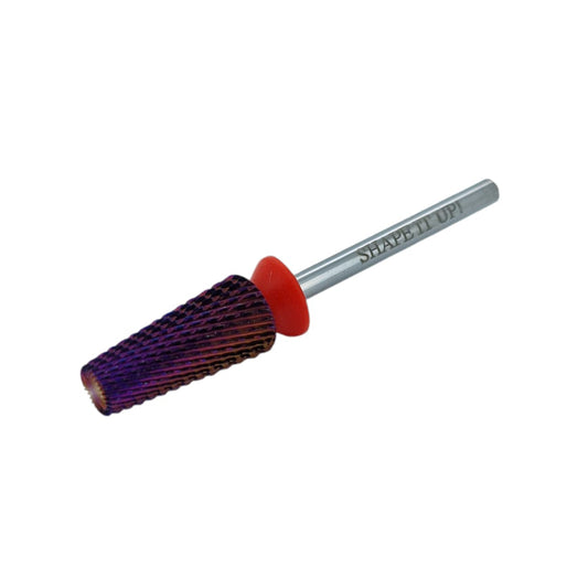 Shape It Up Carbide Bur Bit 5 in 1 Cone Fine Red 7.0 mm (Manicure Pedicure)