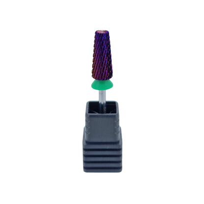 Shape It Up Carbide Bur Bit 5 in 1 Cone Coarse Green 7.0 mm (Manicure Pedicure)