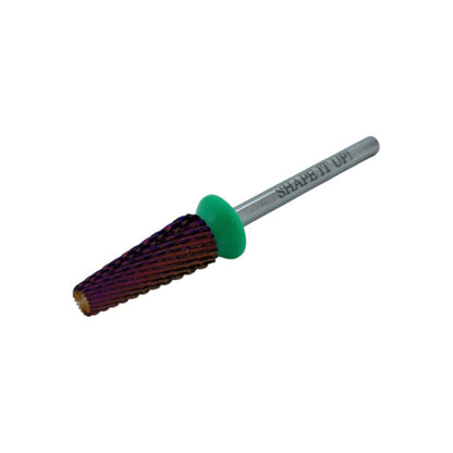 Shape It Up Carbide Bur Bit 5 in 1 Narrow Cone Coarse Green 6.0 mm (Manicure Pedicure)