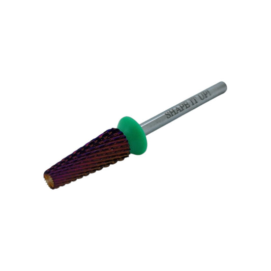 Shape It Up Carbide Bur Bit 5 in 1 Narrow Cone Coarse Green 6.0 mm (Manicure Pedicure)