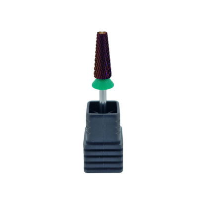 Shape It Up Carbide Bur Bit 5 in 1 Narrow Cone Coarse Green 6.0 mm (Manicure Pedicure)
