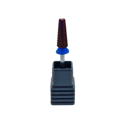 Shape It Up Carbide Bur Bit 5 in 1 Narrow Cone Medium Blue 6.0 mm (Manicure Pedicure)