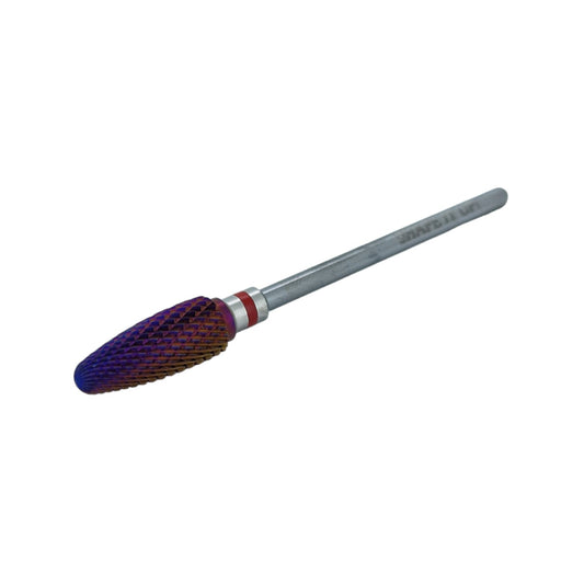 Shape It Up Carbide Bur Bit Purple Flame Fine Red (Manicure Pedicure)