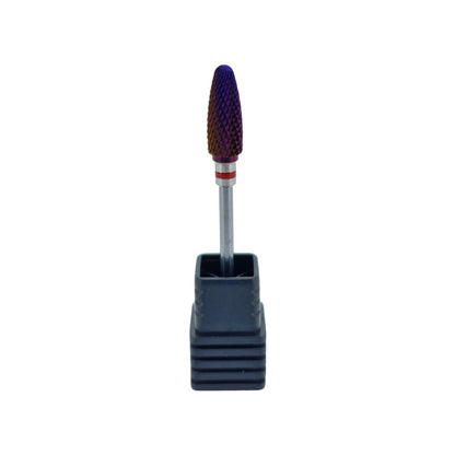 Shape It Up Carbide Bur Bit Purple Flame Fine Red (Manicure Pedicure)