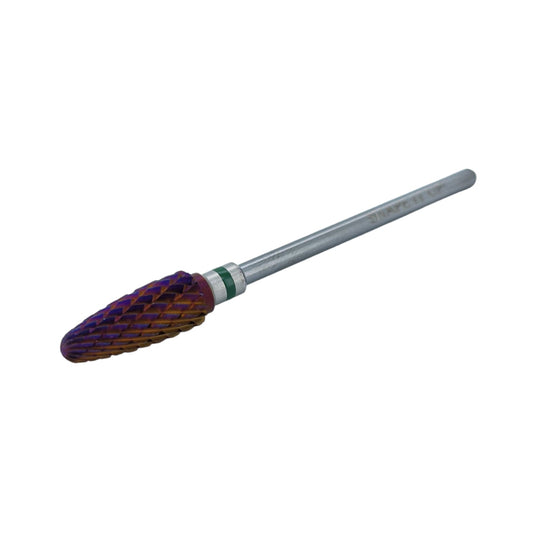 Shape It Up Carbide Bur Bit Purple Flame Coarse Green (Manicure Pedicure)