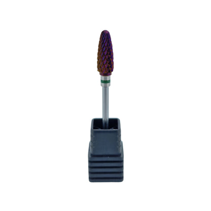 Shape It Up Carbide Bur Bit Purple Flame Coarse Green (Manicure Pedicure)