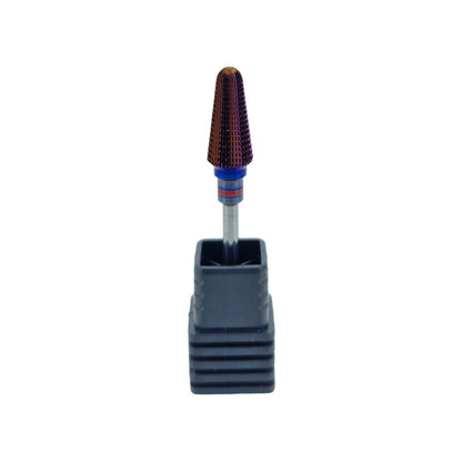 Shape It Up Carbide Bur Bit Purple Tapered Tornado Fine Red (Manicure Pedicure)