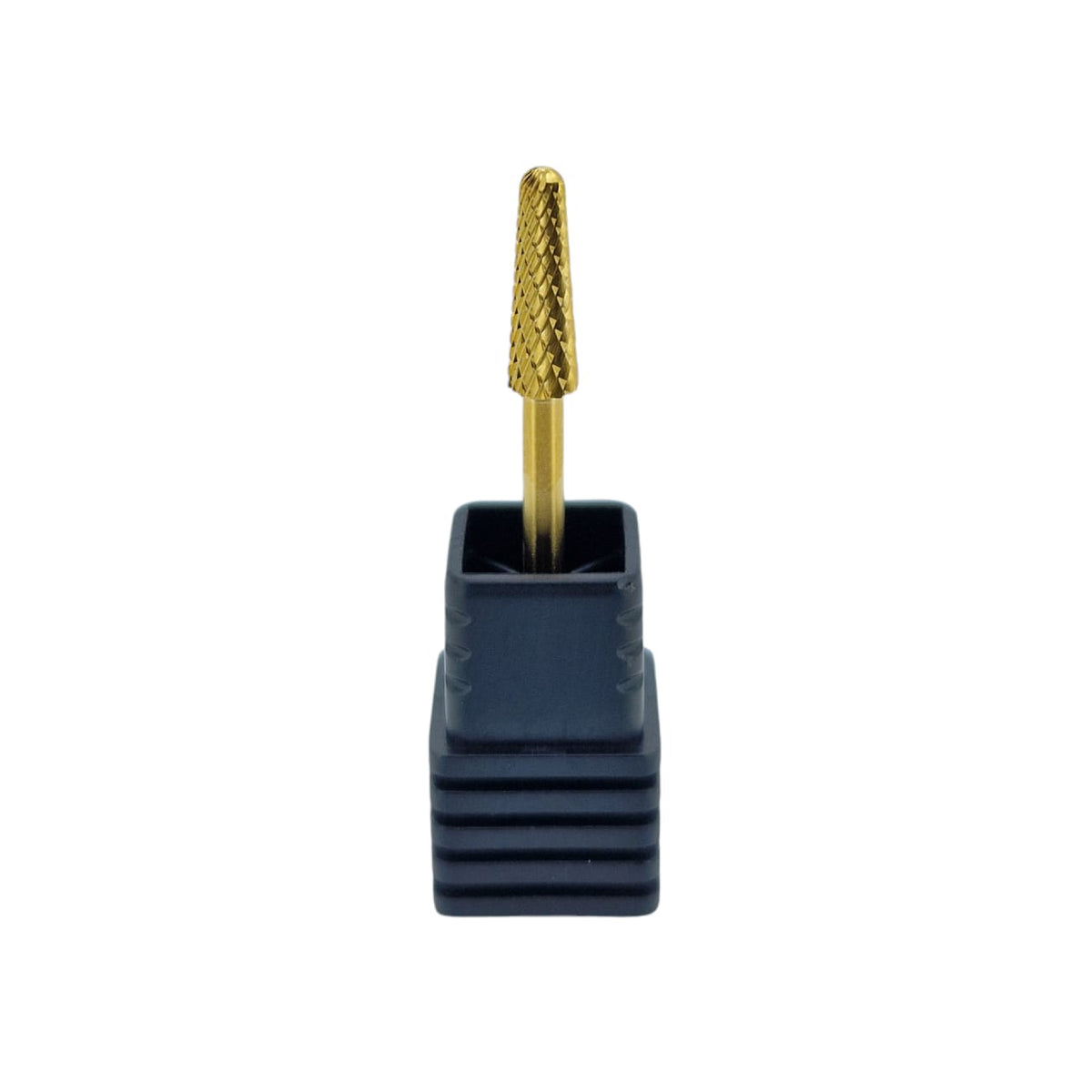 Shape It Up Carbide Bur Bit Narrow Rounded Cone Coarse Gold Series (Manicure Pedicure)