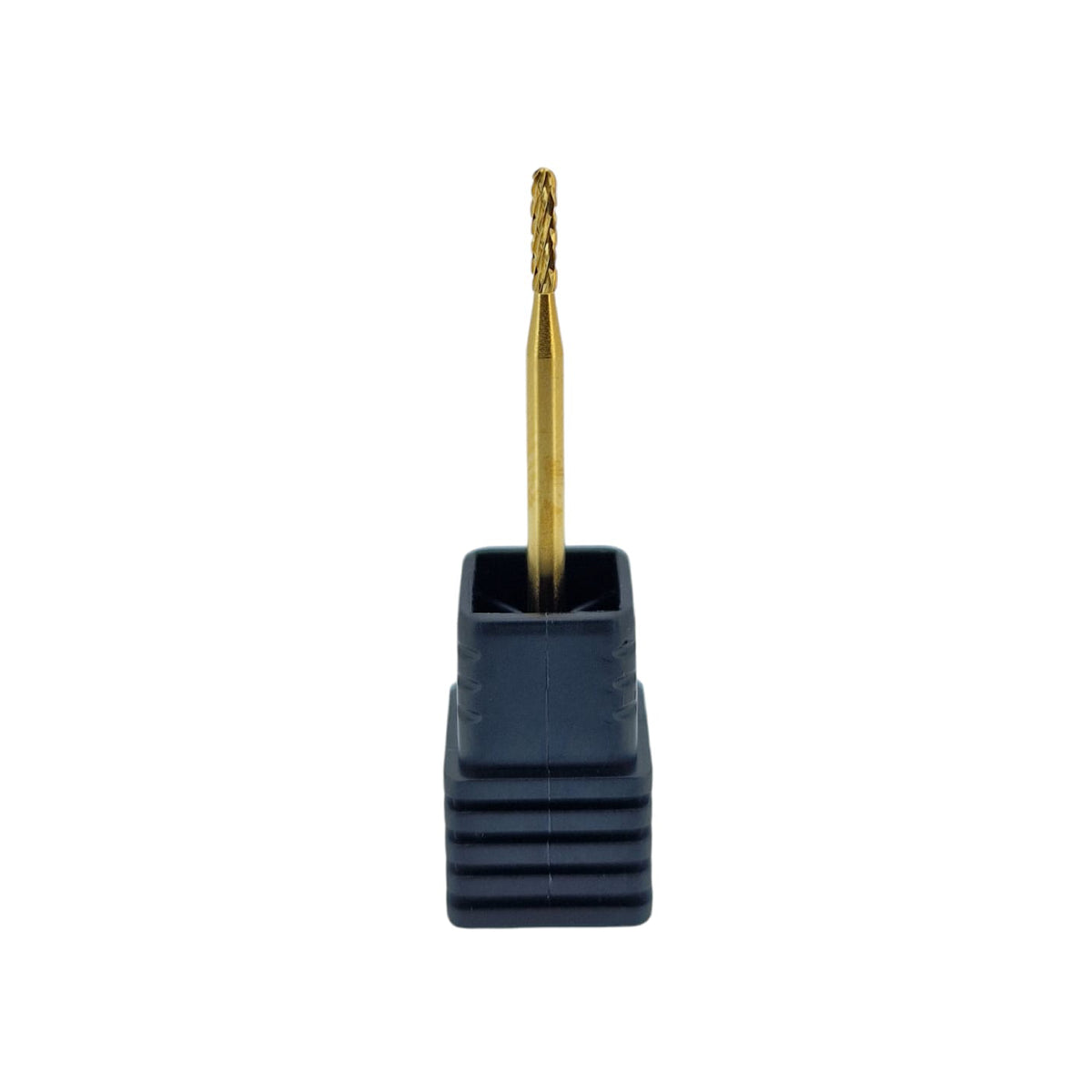 Shape It Up Carbide Bur Narrow Cylinder Round Top Coarse Green Gold Series (Manicure Pedicure)