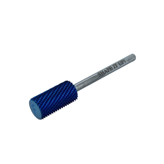 Shape It Up Carbide Safety Frees Bit Large Cylinder Smooth Flat Top Fine Red (Manicure Pedicure)