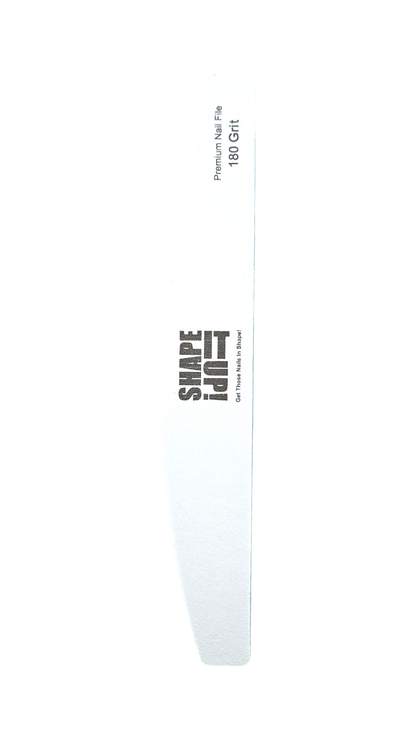 Shape It Up Premium Half Moon Nail File 120/180 (10 Pieces)