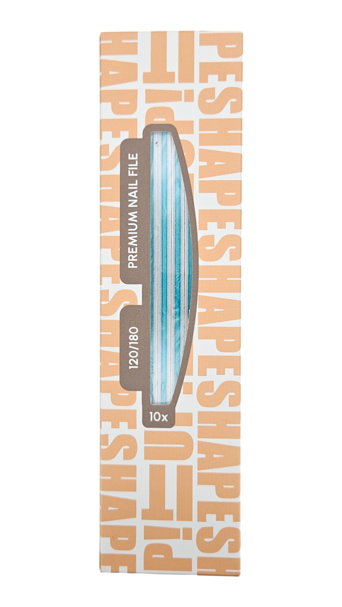 Shape It Up Premium Half Moon Nail File 120/180 (10 Pieces)