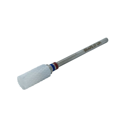 Shape It Up Ceramic Milling Bit Cylinder Cross Cut Fine Red Blue (Manicure Pedicure)