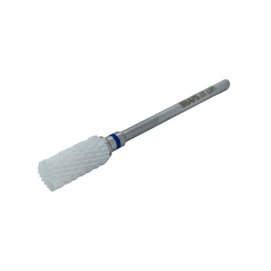 Shape It Up Ceramic Milling Bit Cylinder Cross Cut Medium Blue (Manicure Pedicure)
