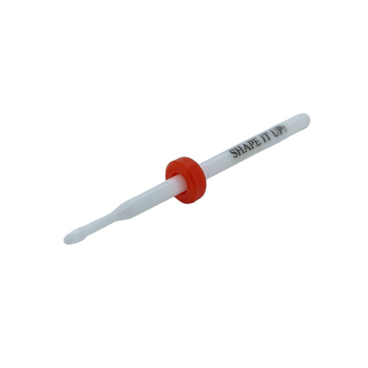 Shape It Up Ceramic Milling Bit Cuticle Cleaner Fine Red (Manicure Pedicure)