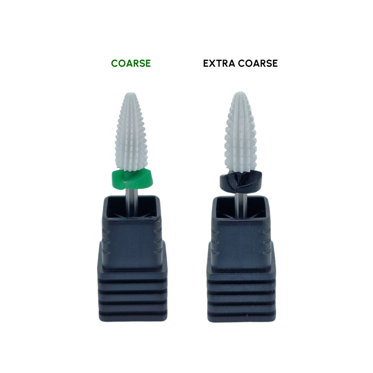 Shape It Up Ceramic Milling Bit Fast Typhoon Two Way Extra Coarse Black (Manicure Pedicure)
