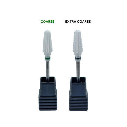 Shape It Up Ceramic Milling Bit Fast Volcano Two Way Extra Coarse Black (Manicure Pedicure)
