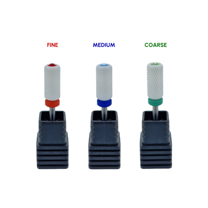 Shape It Up Ceramic Milling Bit Large Cylinder Fine Red Diamond Series (Manicure Pedicure)