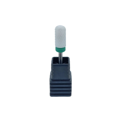 Shape It Up Ceramic Milling Bit Large Cylinder Smooth Top Coarse Green (Manicure Pedicure)