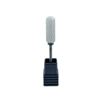 Shape It Up Ceramic Milling Bit Large Cylinder Round Top Coarse Green (Pedicure)