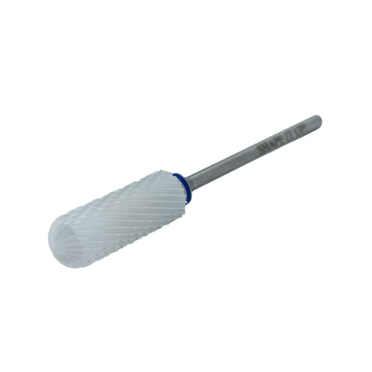 Shape It Up Ceramic Milling Bit Large Cylinder Round Top Medium Blue (Pedicure)