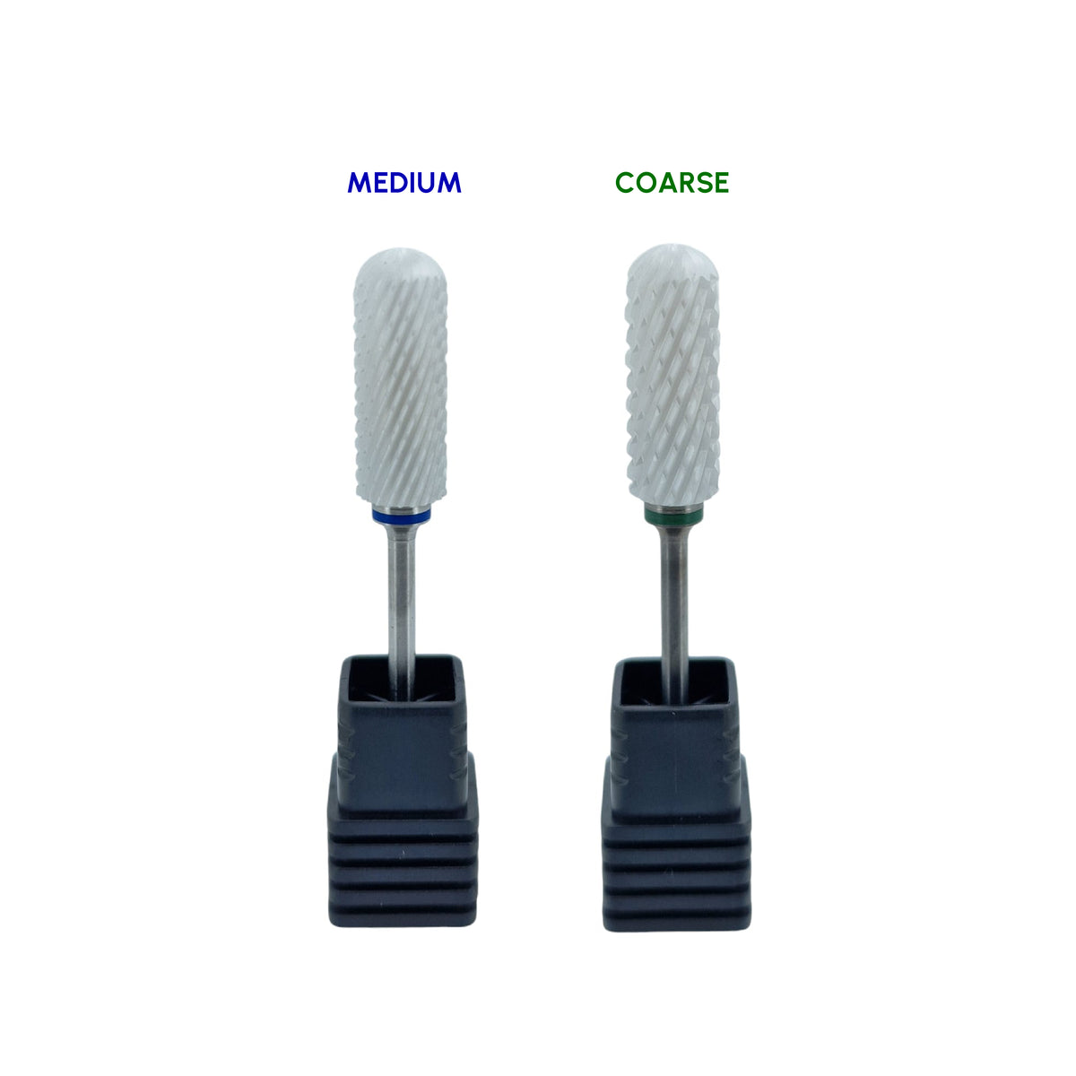 Shape It Up Ceramic Milling Bit Large Cylinder Round Top Medium Blue (Pedicure)