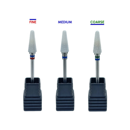 Shape It Up Ceramic Milling Bit Cone Coarse Green Blue (Manicure Pedicure)
