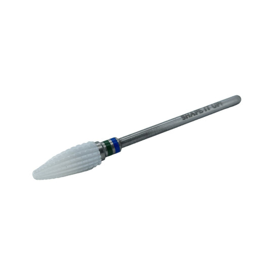 Shape It Up Ceramic Milling Bit Ball Spiral Cut Coarse Green Blue (Manicure Pedicure)