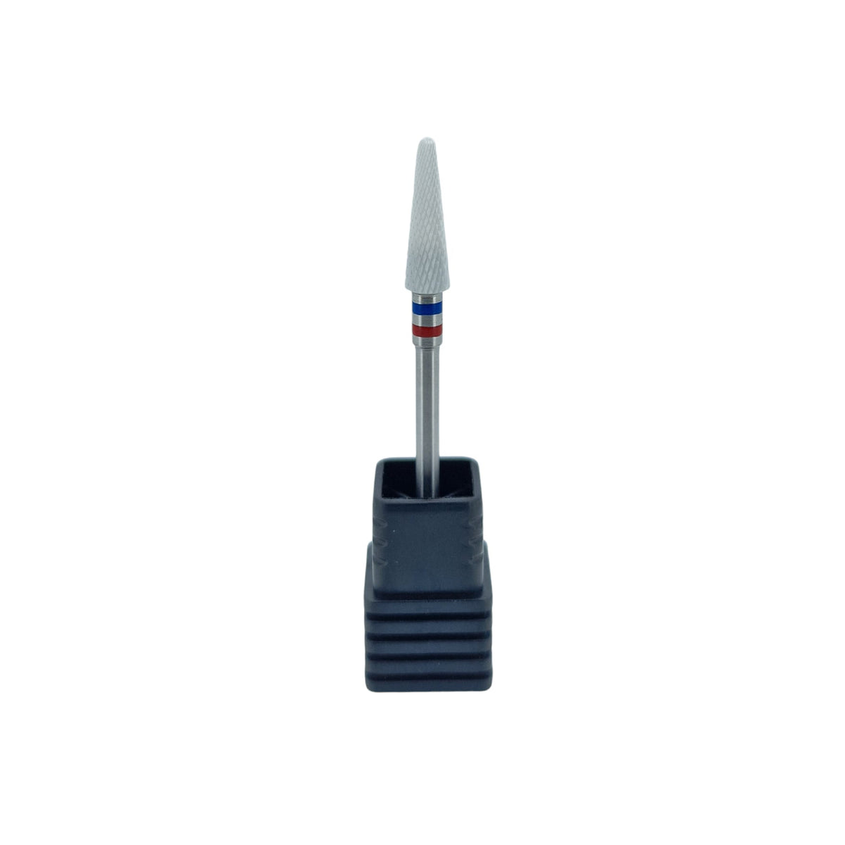 Shape It Up Ceramic Milling Bit Narrow Rounded Cone Fine Red Blue (Manicure Pedicure)