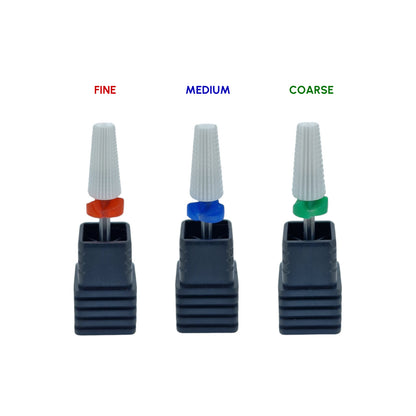 Shape It Up Ceramic Milling Bit Tapered 5-in-1 Coarse Green (Manicure Pedicure)