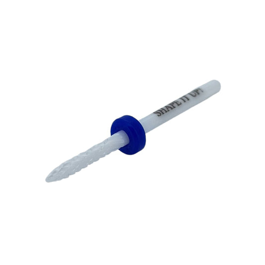 Shape It Up Ceramic Milling Bit Under The Nail Cleaner Medium Blue (Manicure Pedicure)