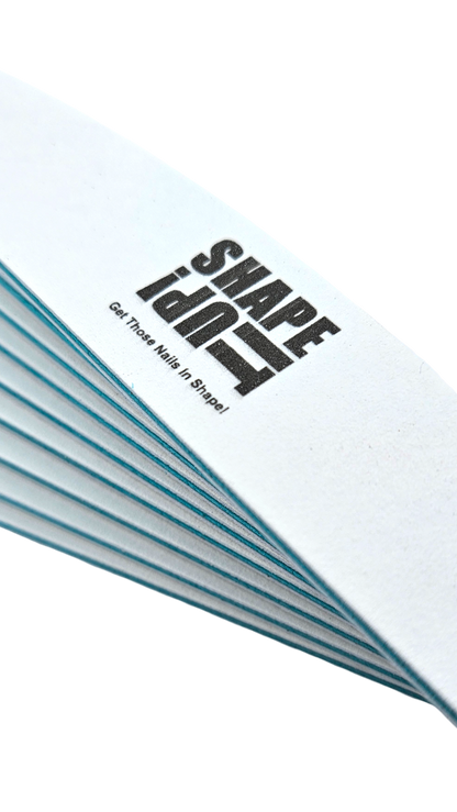 Shape It Up Premium Half Moon Nail File 180/220 (10 pieces)
