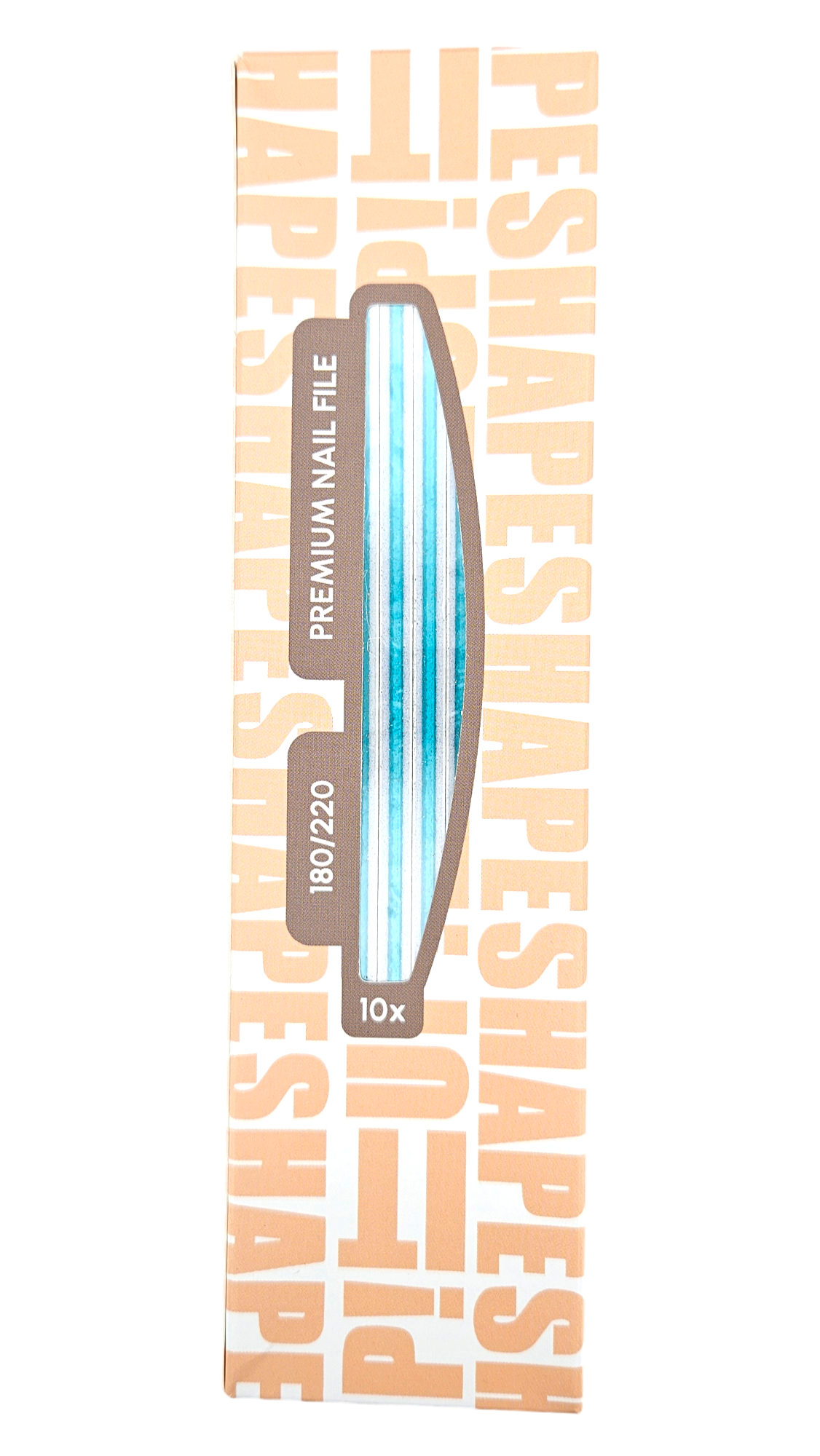 Shape It Up Premium Half Moon Nail File 180/220 (10 pieces)