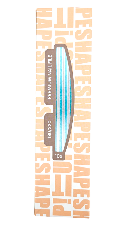 Shape It Up Premium Half Moon Nail File 180/220 (10 pieces)