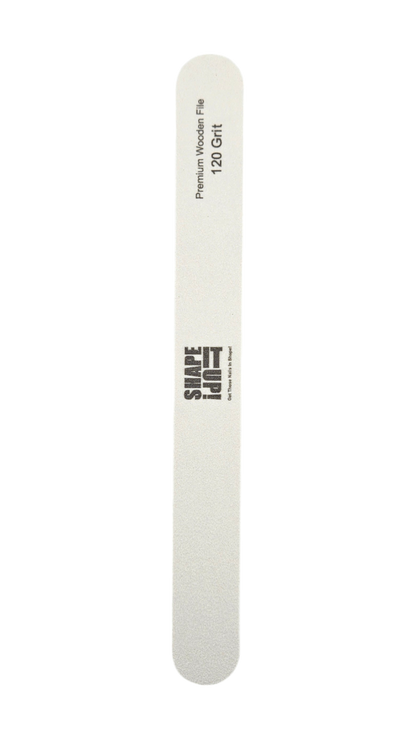 Shape It Up Premium Wooden Thin Straight File 120/180 (20 pieces)