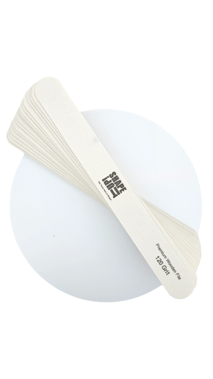 Shape It Up Premium Wooden Thin Straight File 120/180 (20 pieces)