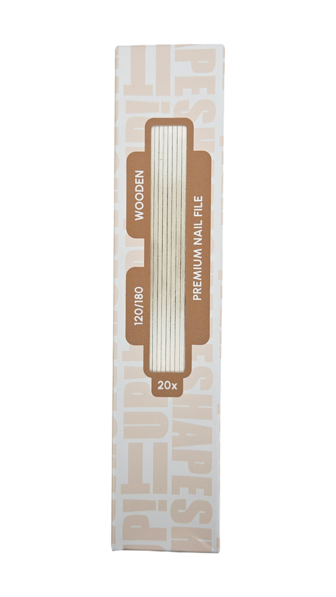 Shape It Up Premium Wooden Thin Straight File 120/180 (20 pieces)