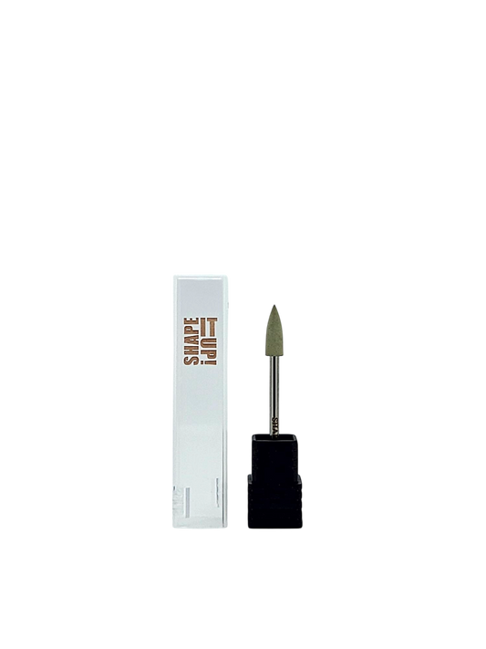 Shape It Up Silicone Polishing Drill Bit Cone Fine Beige